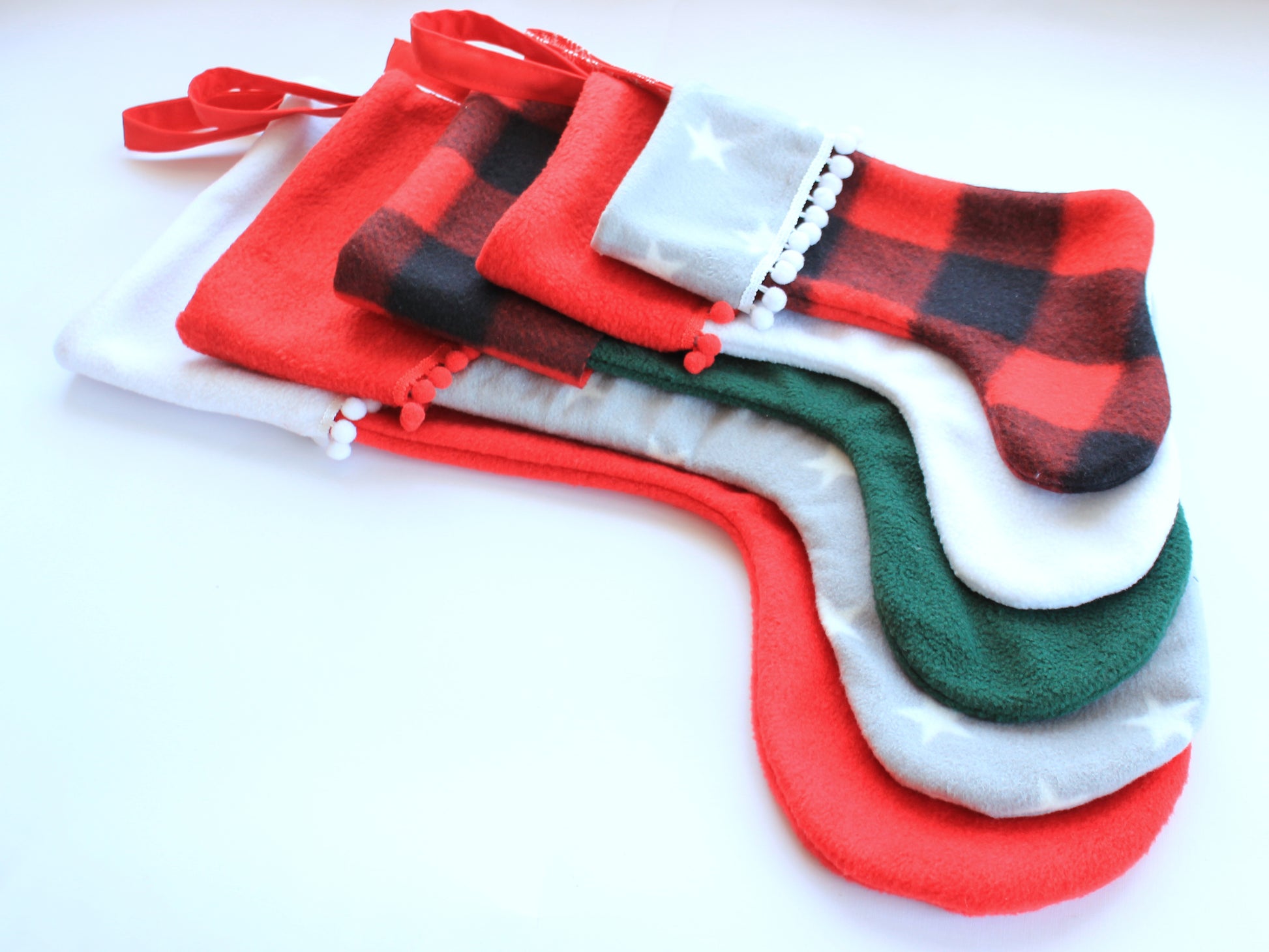 Unlined Christmas stocking PDF pattern – minimalist festive design by NatkoPatterns