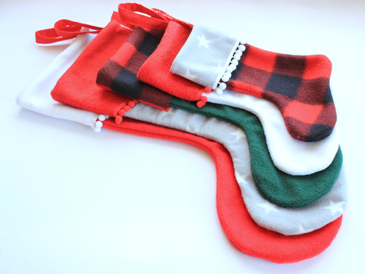 Unlined Christmas stocking PDF pattern – minimalist festive design by NatkoPatterns
