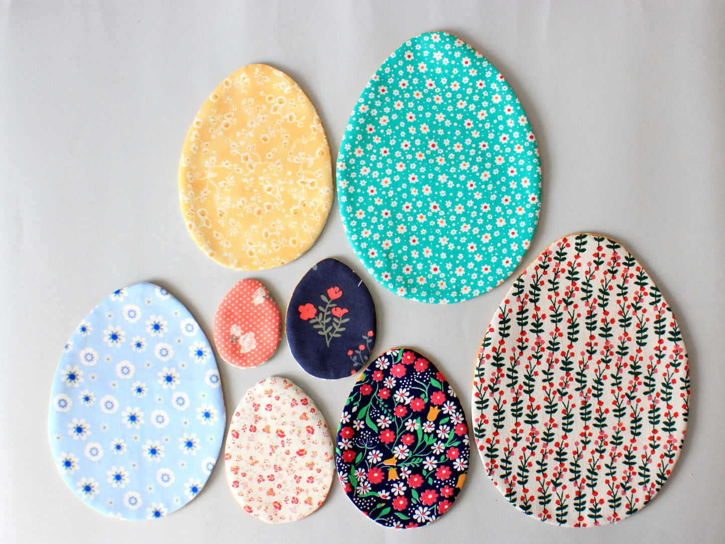 Fillable Easter eggs displayed in basket – ready for egg hunt by NatkoPatterns