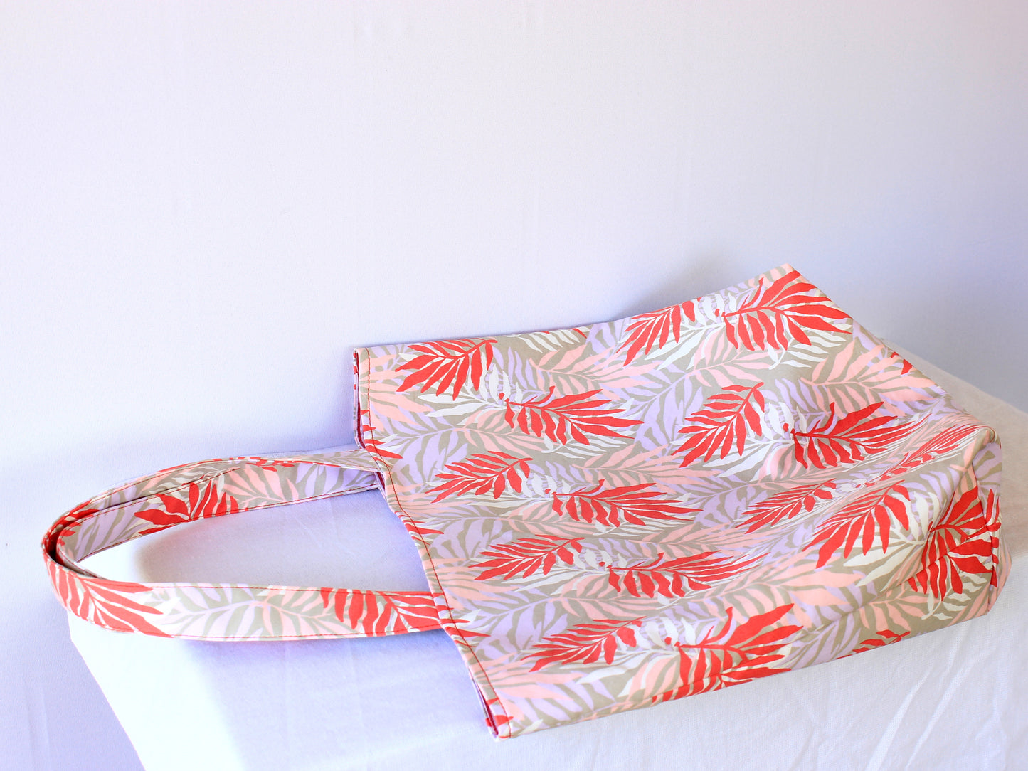 Large lined tote bag with pocket, PDF sewing pattern by NatkoPatterns