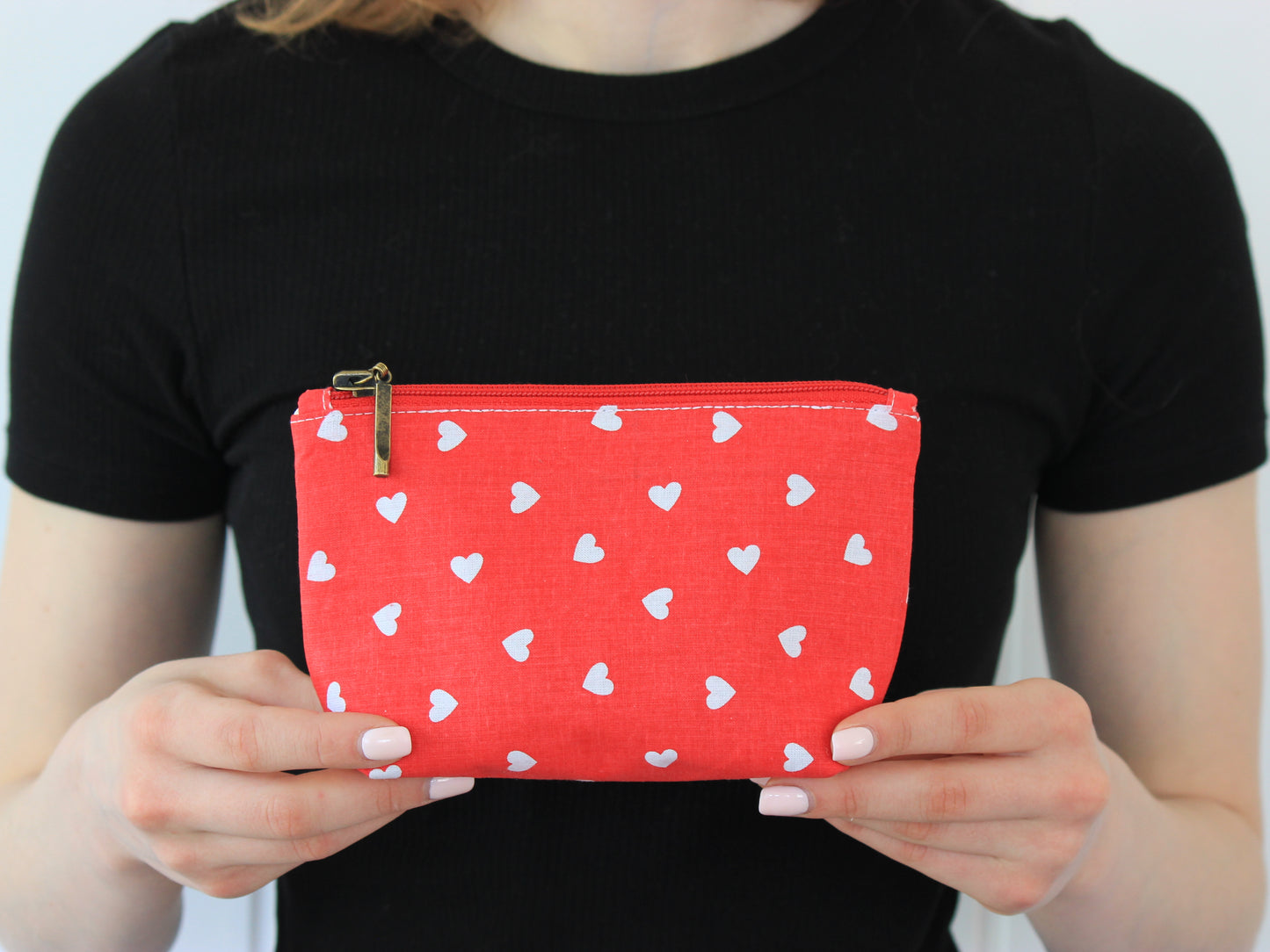 Small zippered pouch, one of five sizes in NatkoPatterns sewing pattern