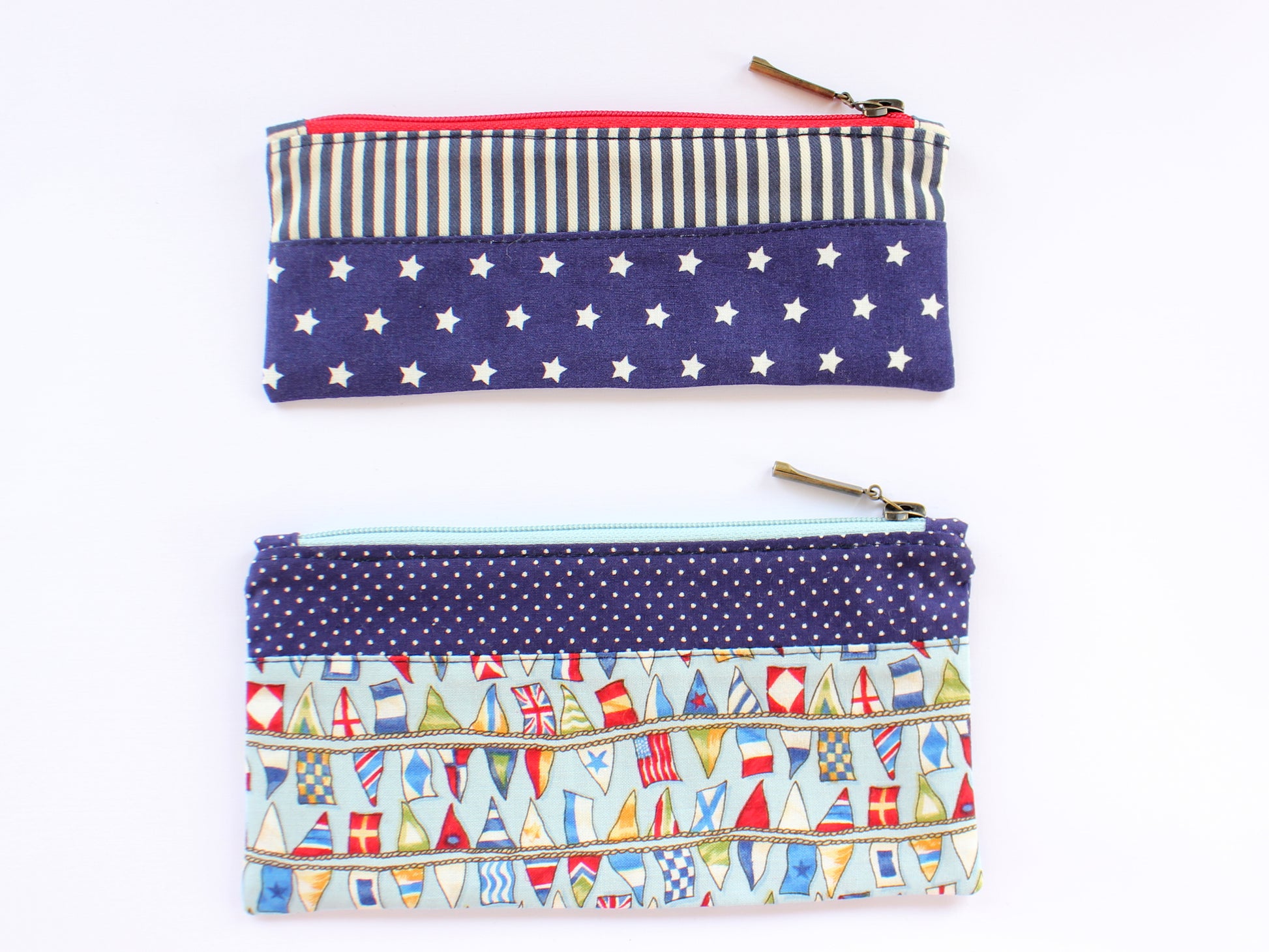 Easy sewing tutorial for pencil case with templates from NatkoPatterns